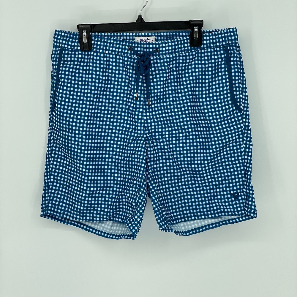 BEACH BROS. Gingham VolleyBall Swim Shorts